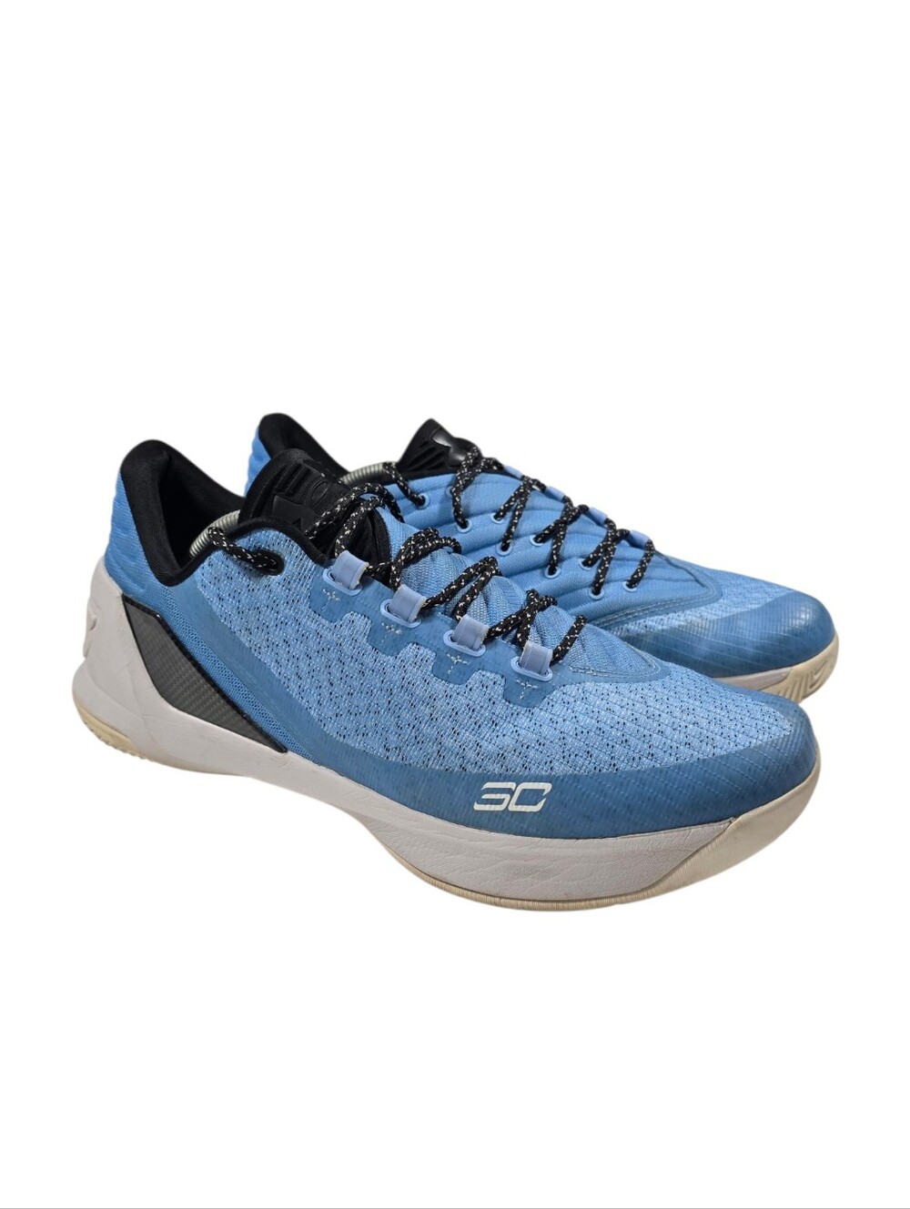 Under Armour Curry 3 Low Queensway Blue Basketball Sneakers Men's sz 12
